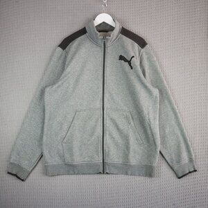 Puma Two Tone Gray Sports Track Jacket
